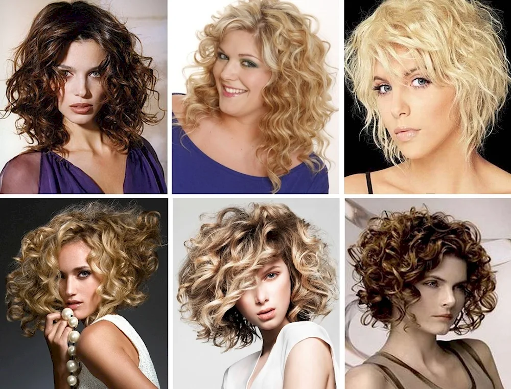 Curly hairstyles on medium hair