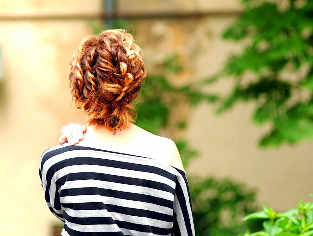 Brunette with a bob