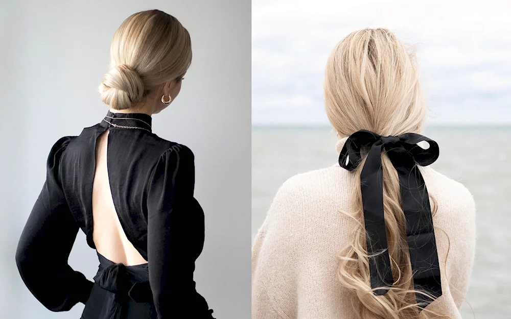 Bun hairstyles from back