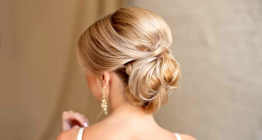 Gathered hairstyles for long hair