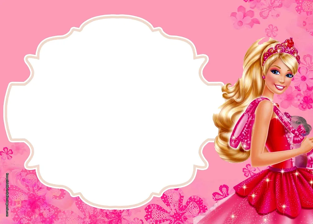 Barbie birthday invitation