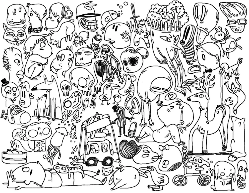 Pretty funny colouring pages