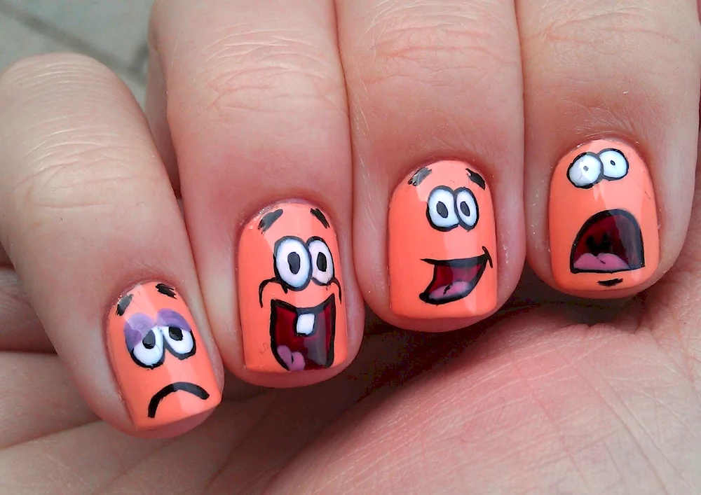 Girl with manicure