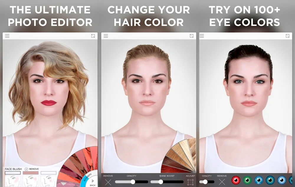 Choose your own hairstyle and hair colour