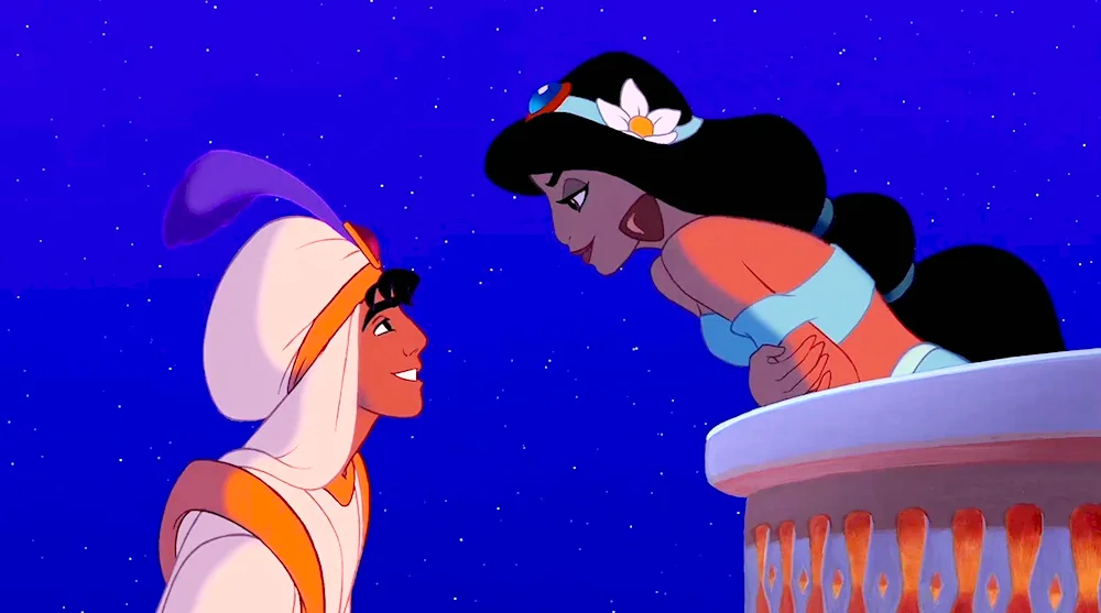 Princess Jasmine and Aladdin 1992