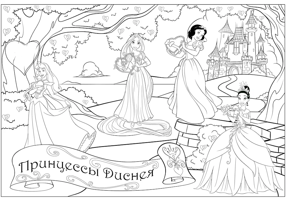 Disney princess Ariel colouring pages