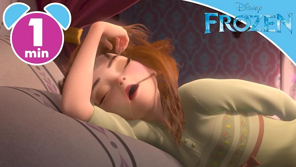 Disney Princesses Anna sleeps