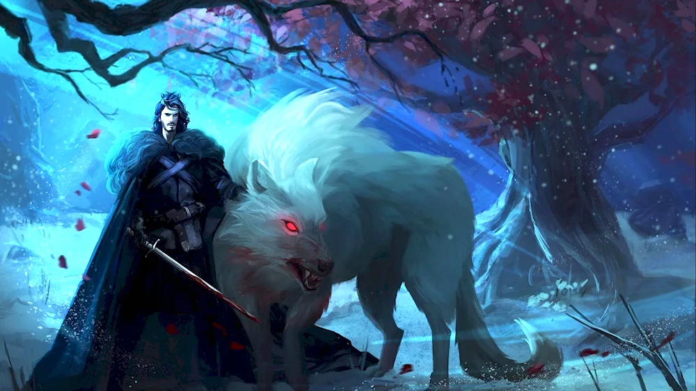 Priest wolf John's wolf Snow
