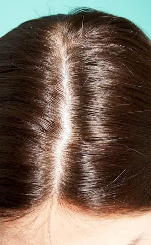 Female hair parting