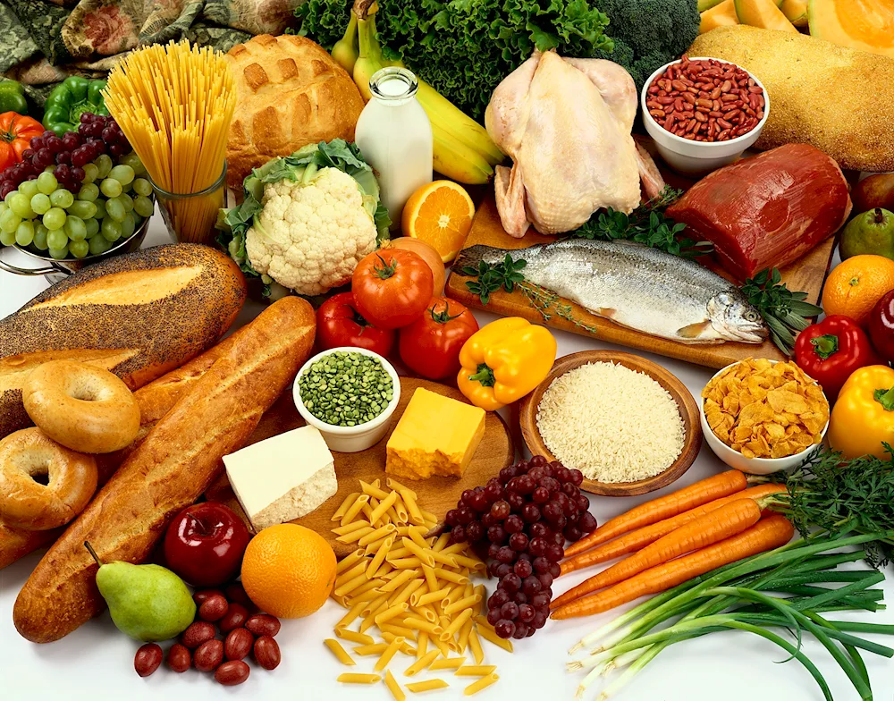 Vegetables and fruits in a shareable