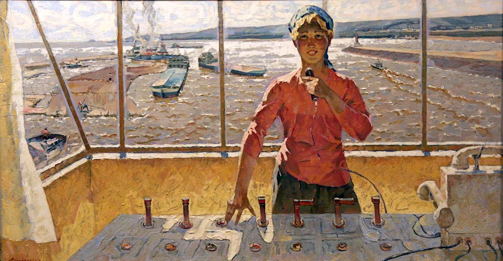 Kobozev Ruslan Andreevich 1927-1995 ‘in the dining room’ 1960
