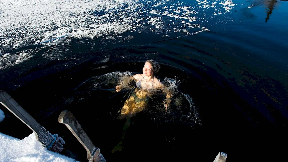 Baptism in an ice-hole