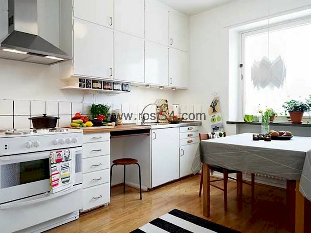 Simple kitchen interior