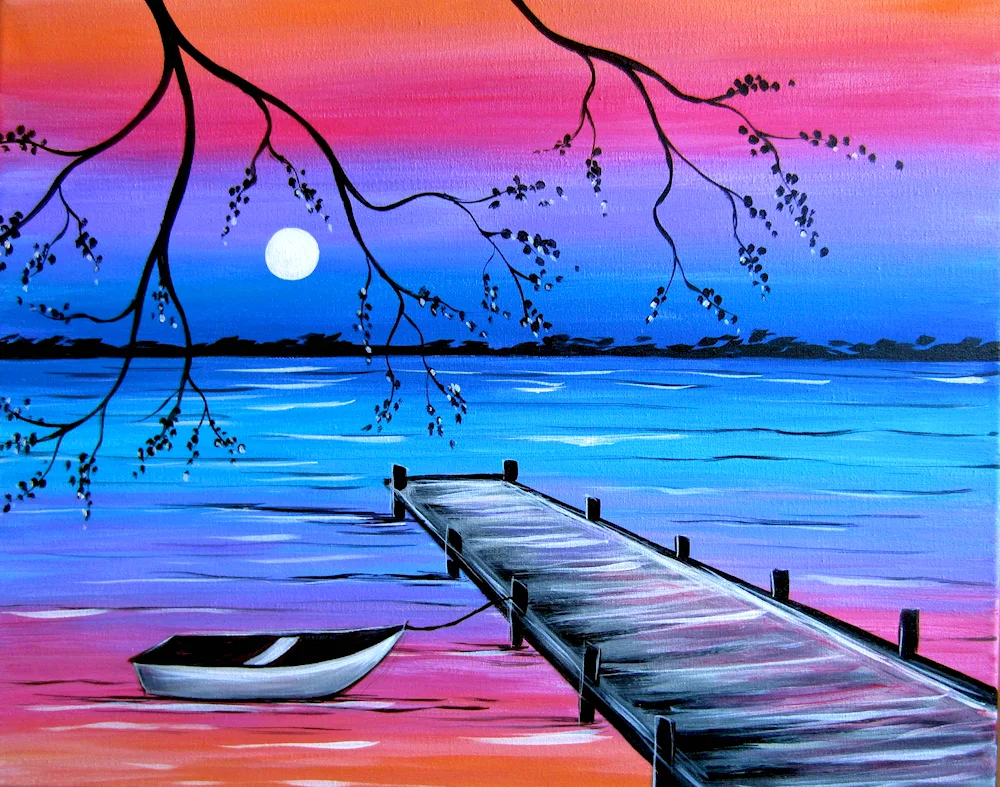 Paintings with paints