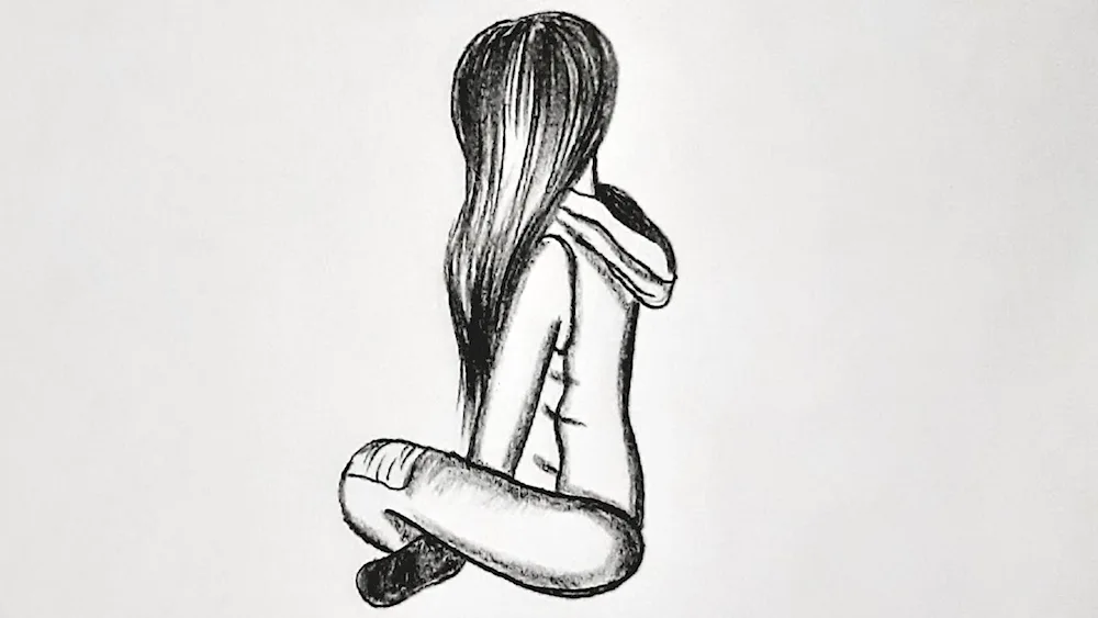 Girl sketching pictures
