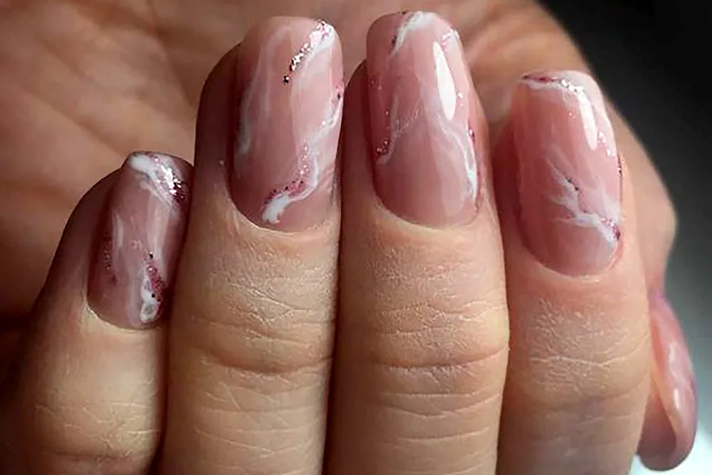 Marble Stone manicure 2022 marble manicure
