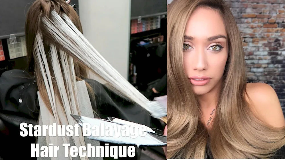 Ombré hair colouring process