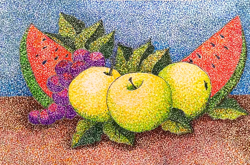 Poentilism divisionalism fruit