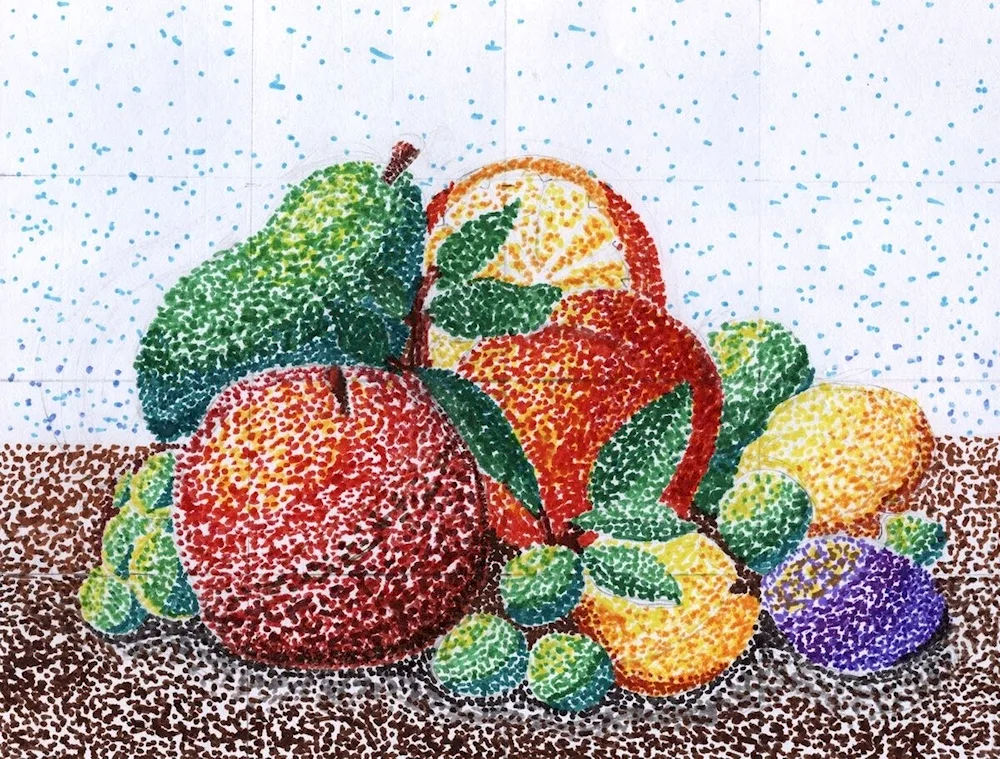Poentilism Paul Signac fruit