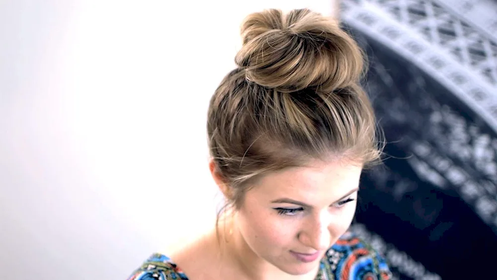 Bun hairstyle