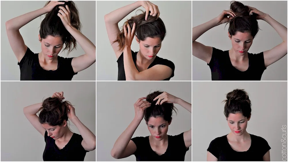 Bun hairstyle