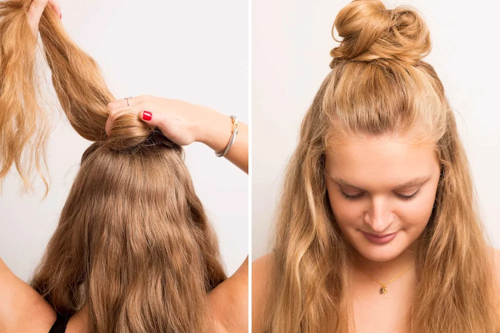 Malvinka with a bun