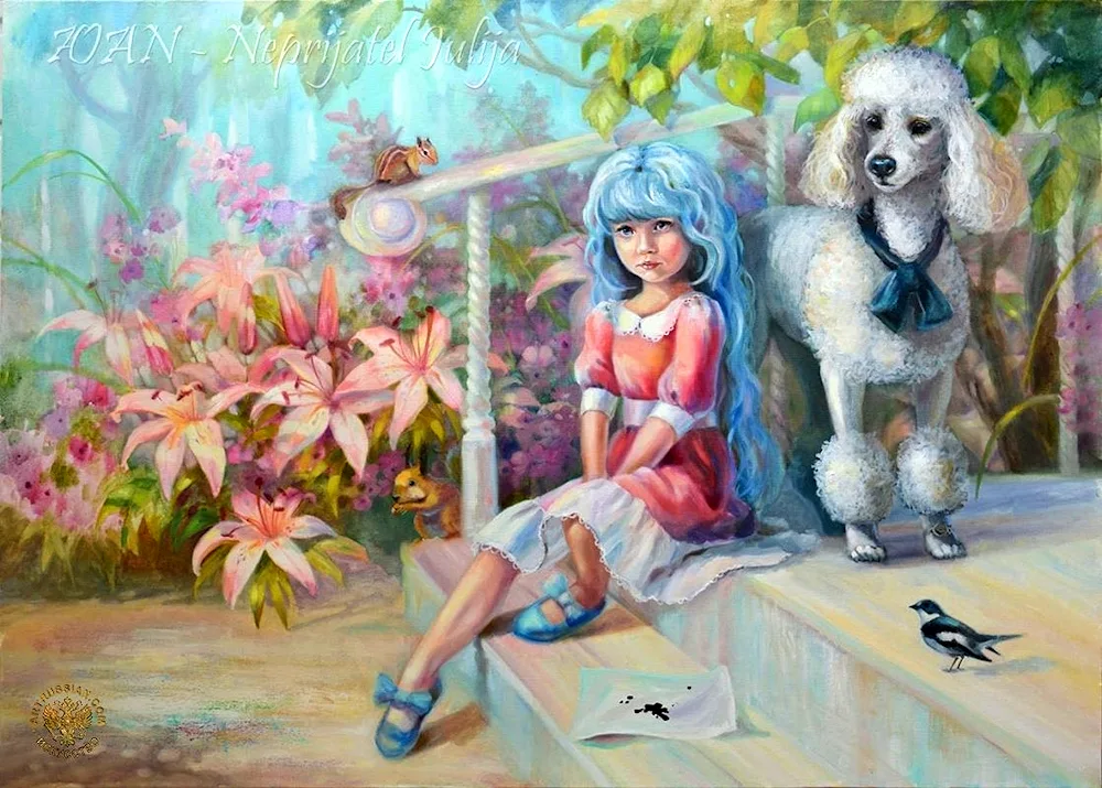 Poodle Artemon and Malvina