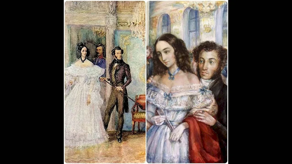 Pushkin and Natalya Goncharova