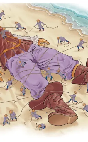 Gulliver's Journey to Lilliput Gulliver in the Land of the Lilliput