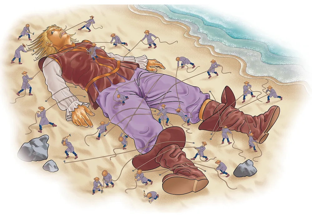 Gulliver's Journey to Lilliput Gulliver in the Land of the Lilliput