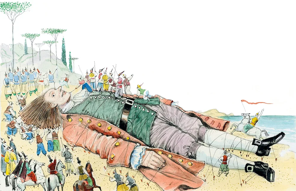 Gulliver's Journey to Lilliput Gulliver in the Land of the Lilliput