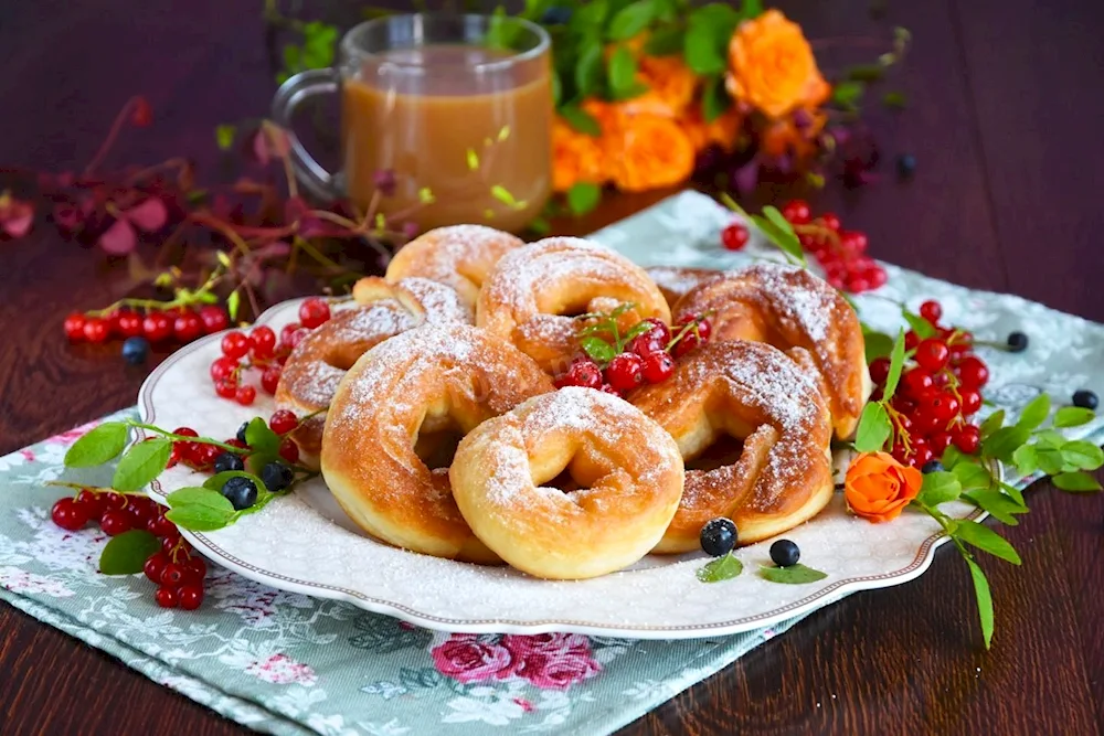 Fried doughnuts
