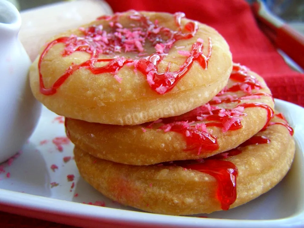 Doughnuts with powdered sugar