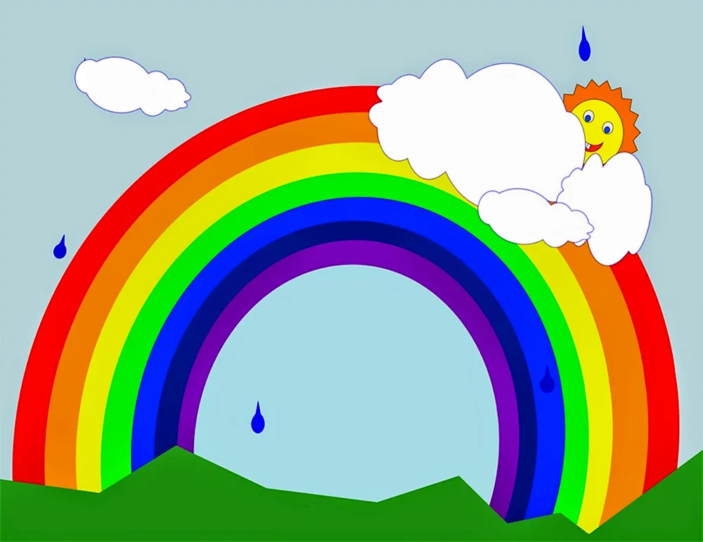 Rainbow drawing