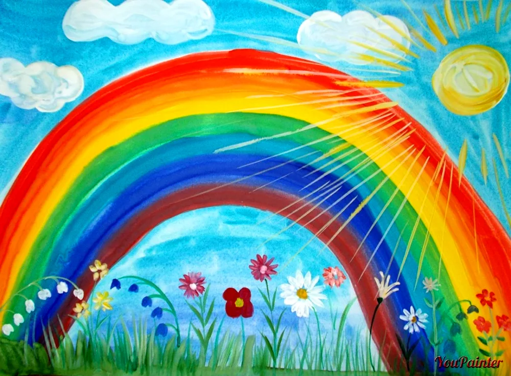 Rainbow drawing