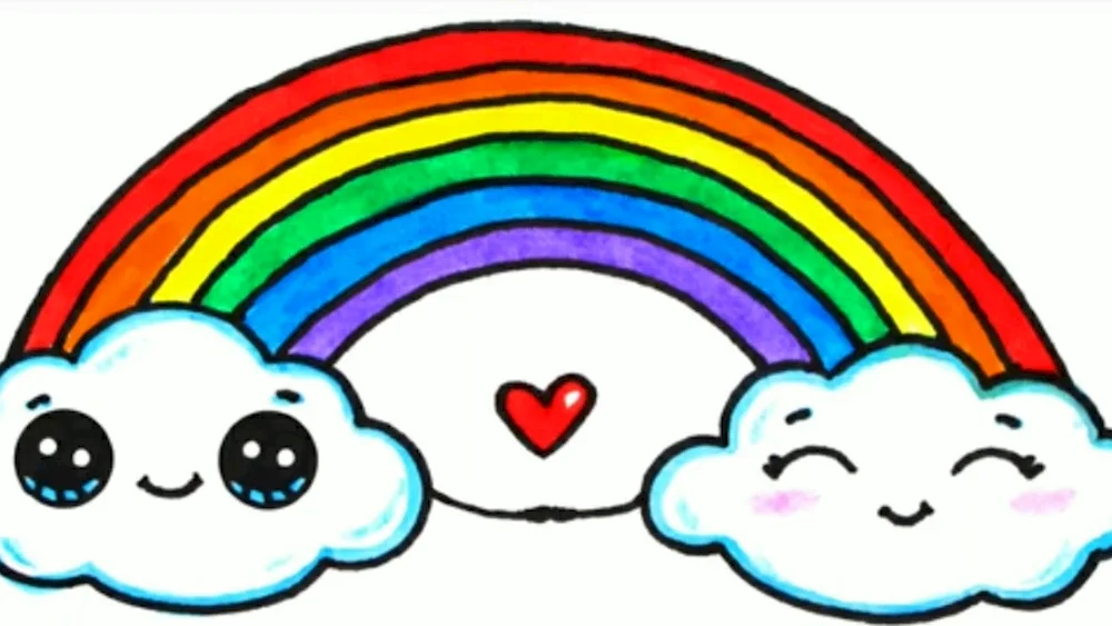 Rainbow drawing