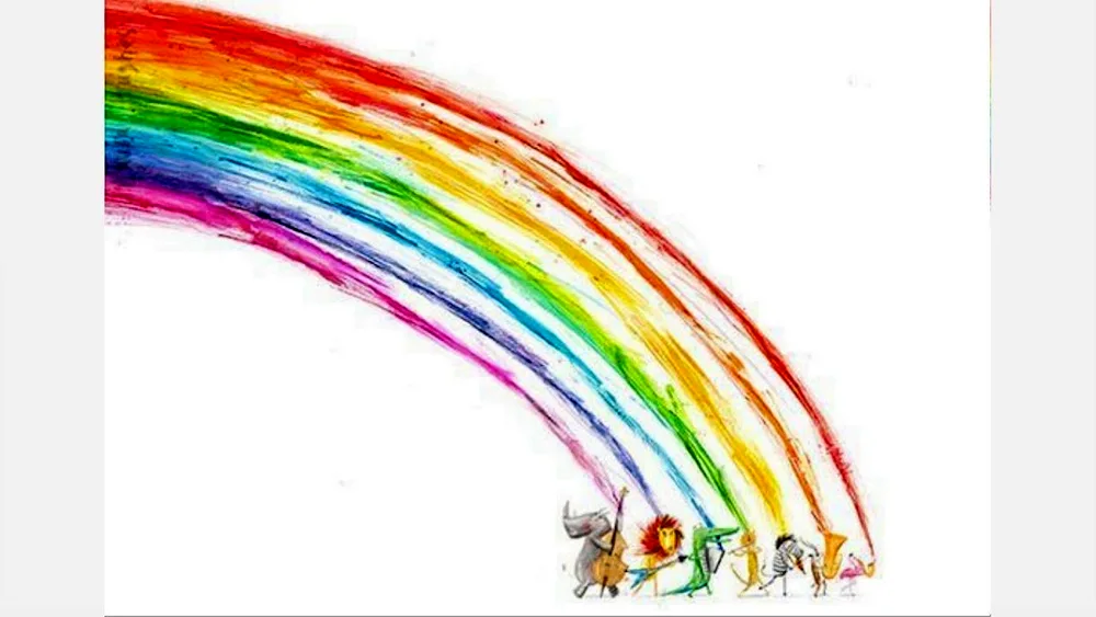 Rainbow drawing
