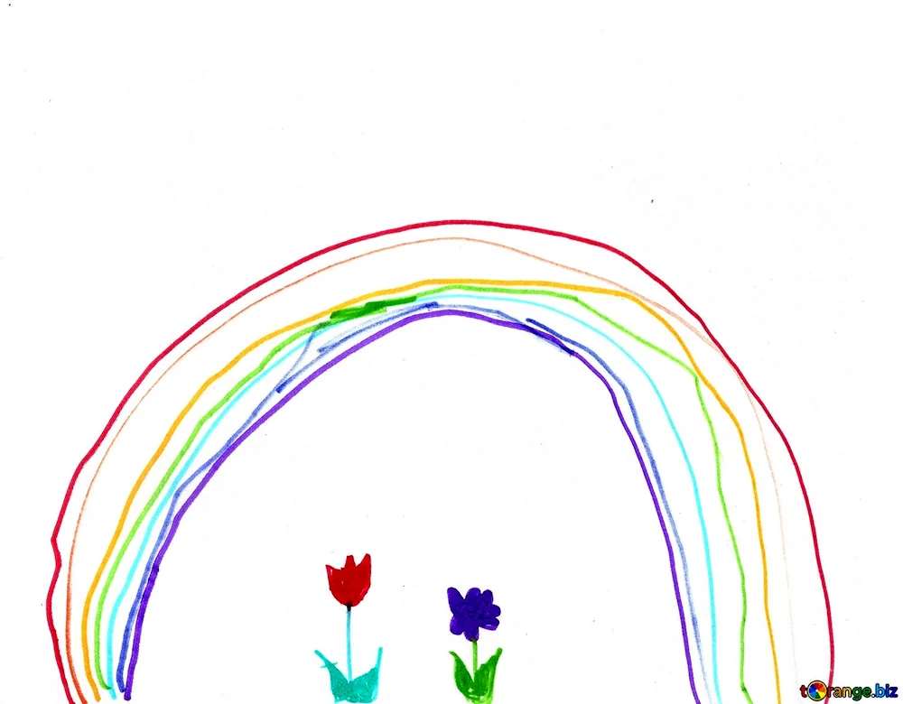 Rainbow drawing
