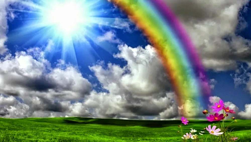 Rainbow in the sky