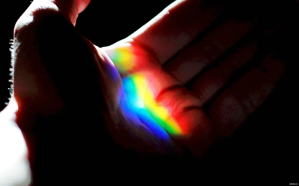 Rainbow in hands