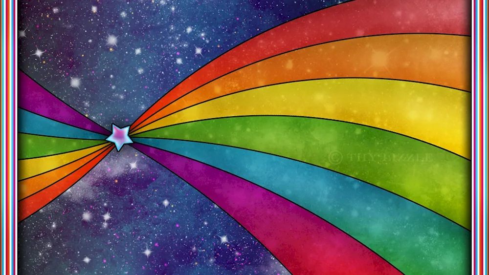Rainbow wallpaper for desktop