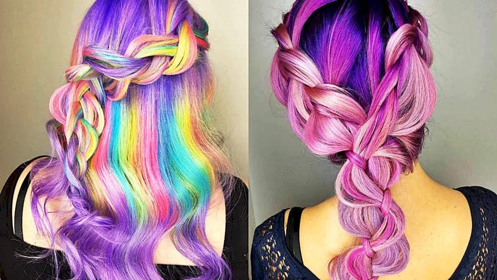 Rainbow hair