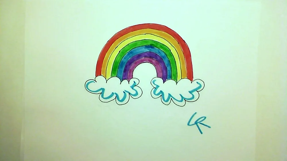 Rainbow drawing
