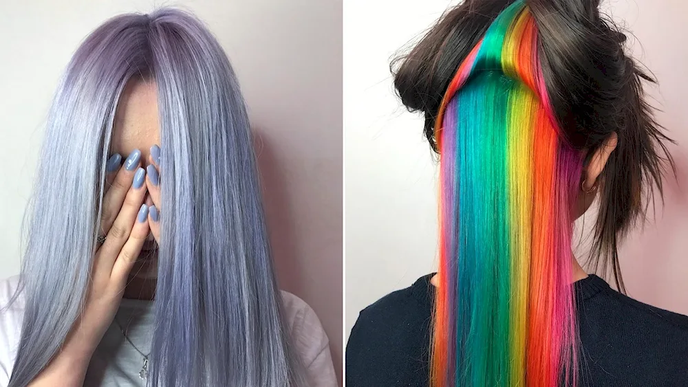 Rainbow hair