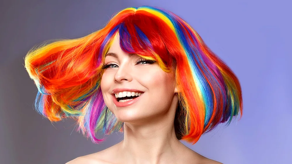 Rainbow hair
