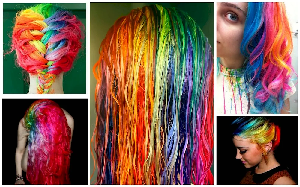 Rainbow hair