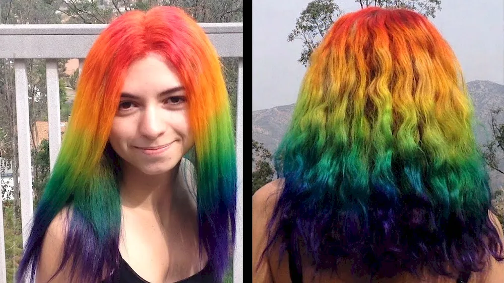 Dip Dye hair colouring
