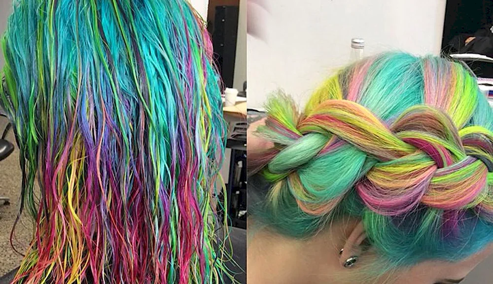 Rainbow hair
