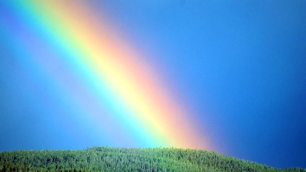 Rainbow over the sea