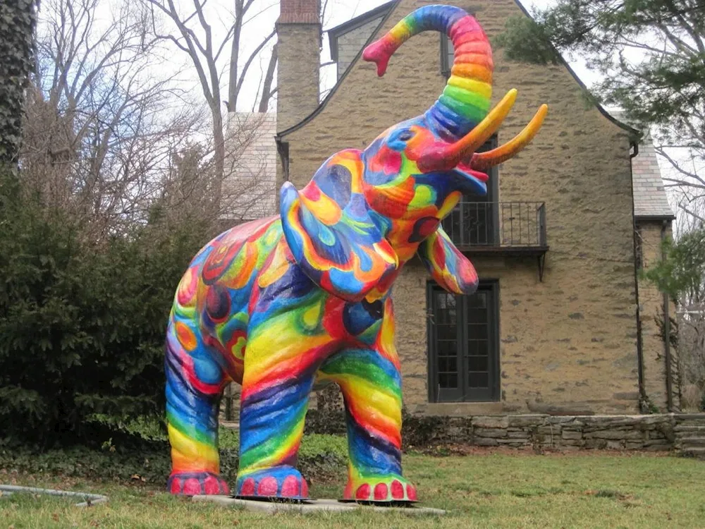 Rainbow elephant